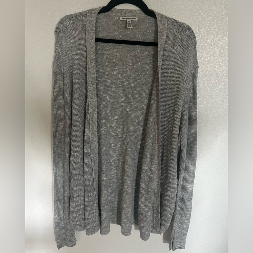 American Eagle Outfitters Heather Gray Cardigan